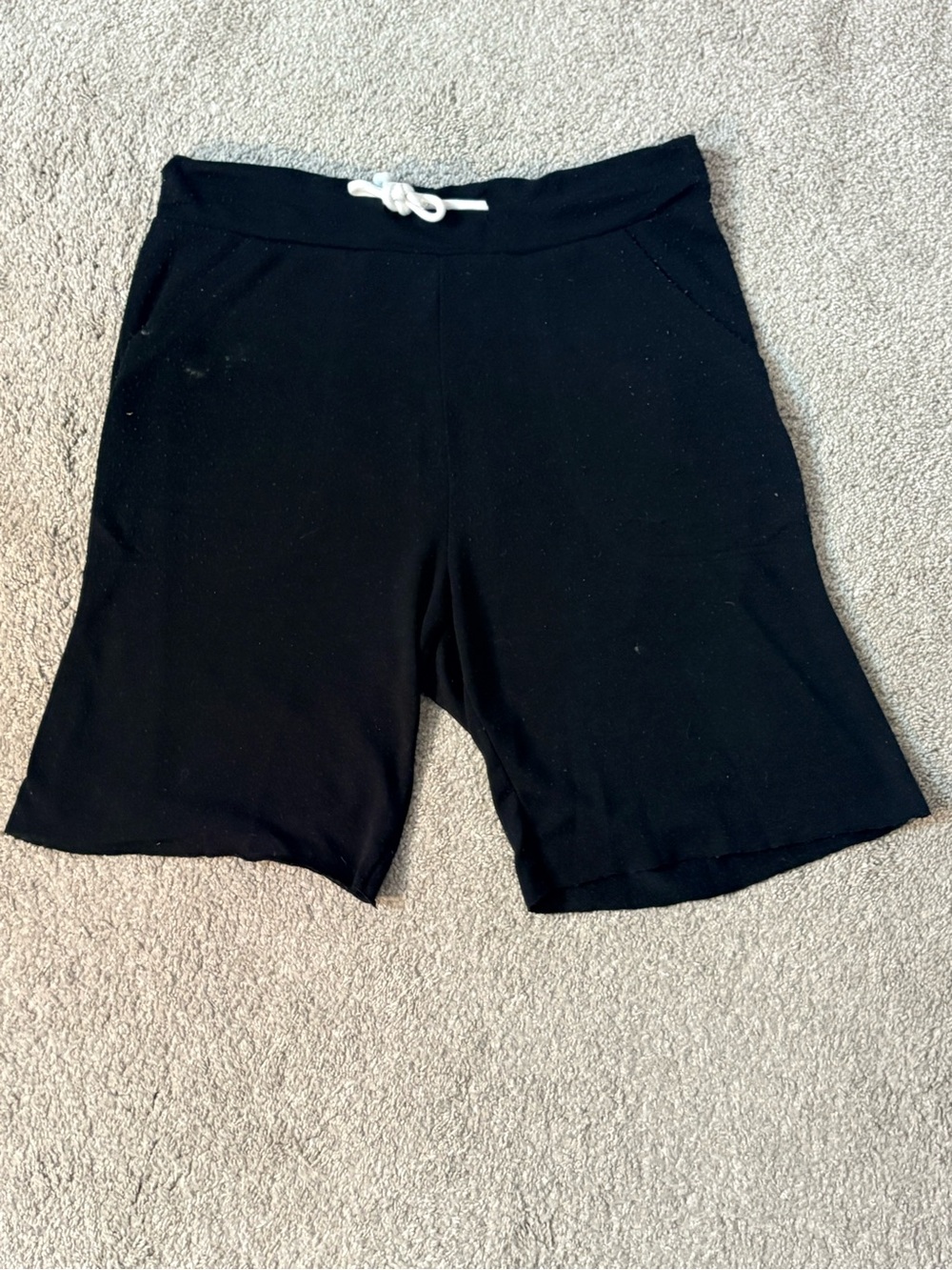 Men's Alternatives Black Drawstring Lounge Shorts- Size Medium